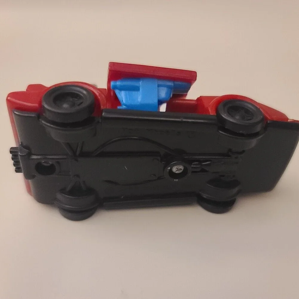 Vintage McDonald's Mattel Hot Wheels 1993 DeLorean Red Plastic Turn Key Car